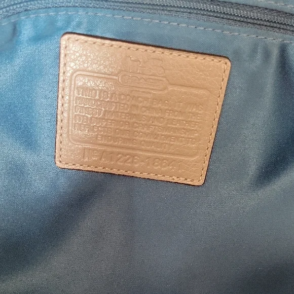 Coach Taupe Leather Shoulder Bag - Picture 7 of 8